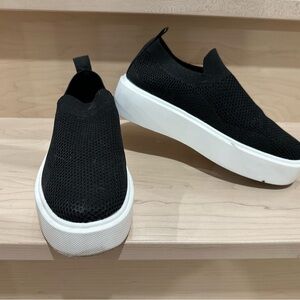 Black Slip-On Sneakers